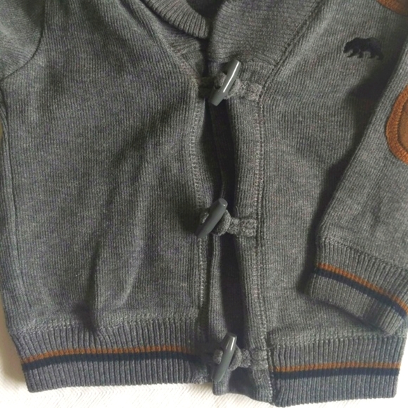 little rebel shawl collar grandpa toggle button cardigan sweater 18-24 months - Picture 6 of 9